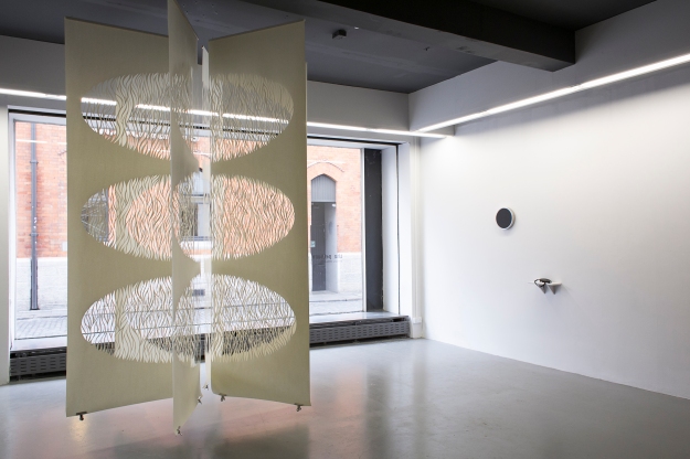 Resonance, Papercut Installation , 6x320cmx100cm, The Pattern Exchange, Temple Bar Gallery, Dublin, 2015 (Photo: Kasia Kaminska)